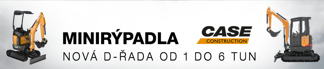Nová minirýpadla CASE řady D pzahrnují 20 modelů od 1 do 6 tun