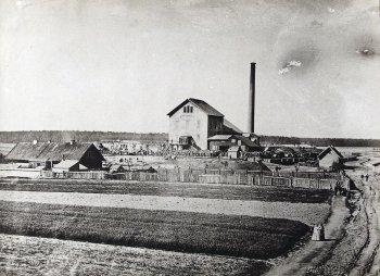 Důl Amálie v Kladně (1858-1896). Ze sbírky SVMK.