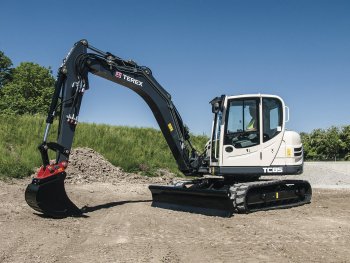 TEREX TC 85 doplňuje řadu pásových midirypadel tohoto výrobce.