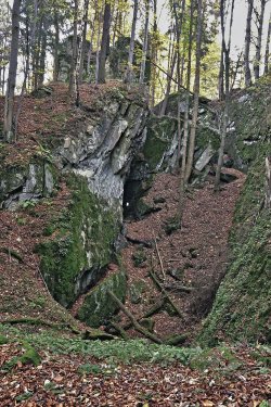 Malá Morávka, Kalkzeche – povrchová dobývka železných rud (Foto: M. Marek)