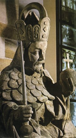 Podobizna Karla IV. podle busty z triforia chrámu sv. Víta