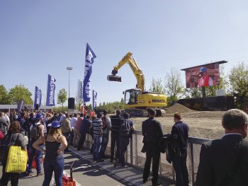 Značku Komatsu bude zastupovat více než 30 strojů, a to jak v hale, tak venku na tzv. demo-show