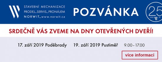 Dny otevřených dveří 2019 se uskuteční v Pískové Lhotě u Poděbrad (17. září) a v Pustiměři (19. září).