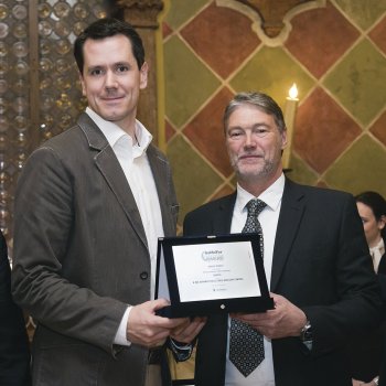 Robert Husar a Luca Bonadiman s oceněním Samoter Innovation Awards