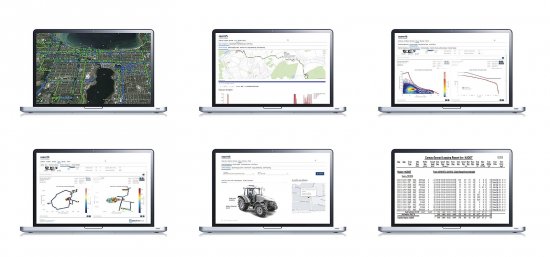 BODAS Connect nabízí celou řadu možností. Od mapování, sledování pohybu stroje, náhledu z provozních kamer přes nastavení alarmu až po detailní zobrazení měřených bodů.