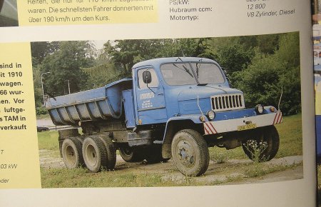 Konstrukční vyspělost vozidel Praga V3S dokládá zahrnutí do mnoha „západních“ encyklopedií. (reprofoto Vlastislav Tůma z knihy1000 Trucks od H. G. Isenberga)