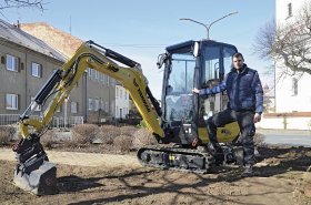 Minirýpadlo Yanmar SV19 VT v rukách nadšence aneb když je bagrování koníčkem