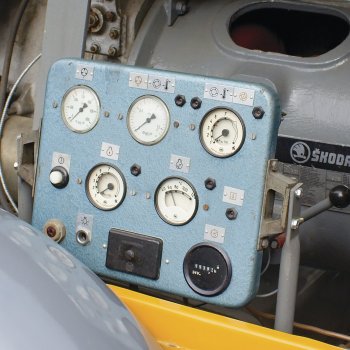 Obr.: Detail ovládacího panelu kompresoru DK 331.