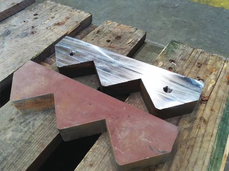 Hardox 600, ofrézovaný statorový nůž.