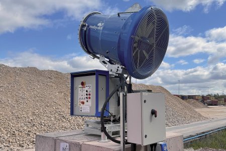 Produkty z řady MobyDick Dust Control pro vázání prachu na stavbách budou k vidění na stánku společnosti Frutiger na veletrhu bauma.