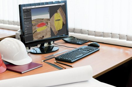 S Trimble si lze pomocí dronu „nalítnout“ terén, spočítat kubatury, nebo udělat fotodokumentaci stavby.