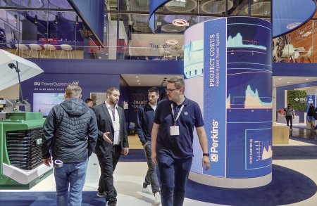 Expozice BU Power Systems a Perkins na veletrhu Bauma 2025.