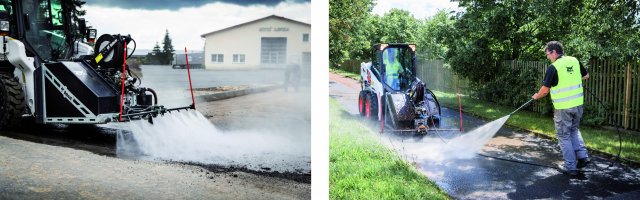 Tlakovou myčku lze používat pro nejrůznější aplikace, počínaje odstraňováním plevele mezi dlažebními kostkami až po čistění ploch od graffiti.