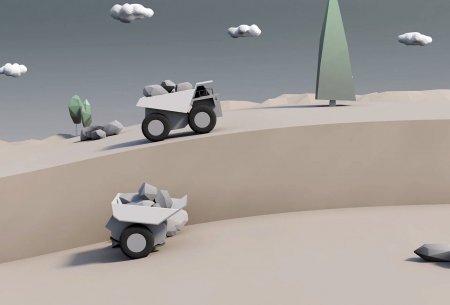 Samovyrovnávací systémem zajišťuje stabilitu i při jízdě po svažitém či nerovném terénu.