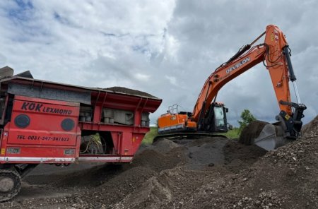Chytré pásové rypadlo Develon DX360LC-9 je součástí nové řady Series 9.