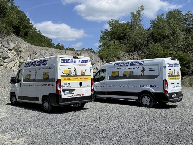 Vyškolení technici společnosti Kámen Brno, spol. s r.o.zajišťují záruční i pozáruční
servis prodávaných strojů a zařízení po celé ČR.